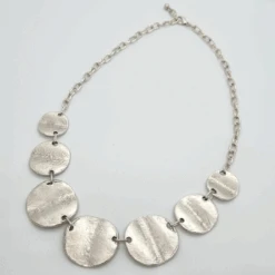 Waves Silver Necklace - Boho Style