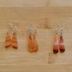 Carnelian Stone - Boho Earrings -Sparkle Jewelry Deals Store 1000016373