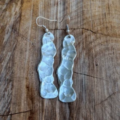 Anatolian Boho Earrings - "Hammered Waterfall Drop Earrings"