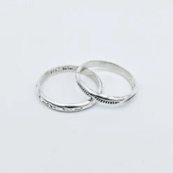 Sterling Silver Patterned Navajo Ring