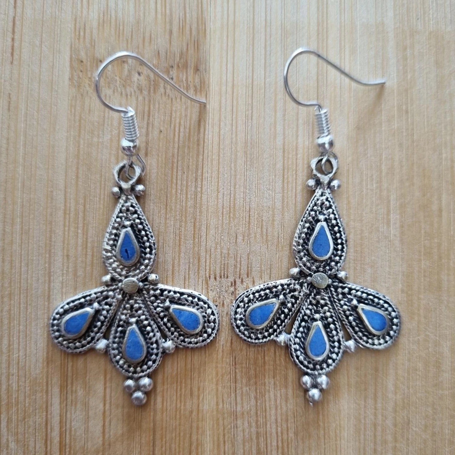 Kuchi Tribal Earrings - 4 Stones