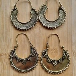 Gold Gypsy Tribal Hoop Earrings -Sparkle Jewelry Deals Store 20240107 133128
