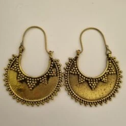 Gold Gypsy Tribal Hoop Earrings -Sparkle Jewelry Deals Store 20240107 133448