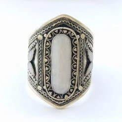 White Howlite Tribal Boho Cuff -Sparkle Jewelry Deals Store 97dfa52cd9a2e94b65dd31cebf37fdb7