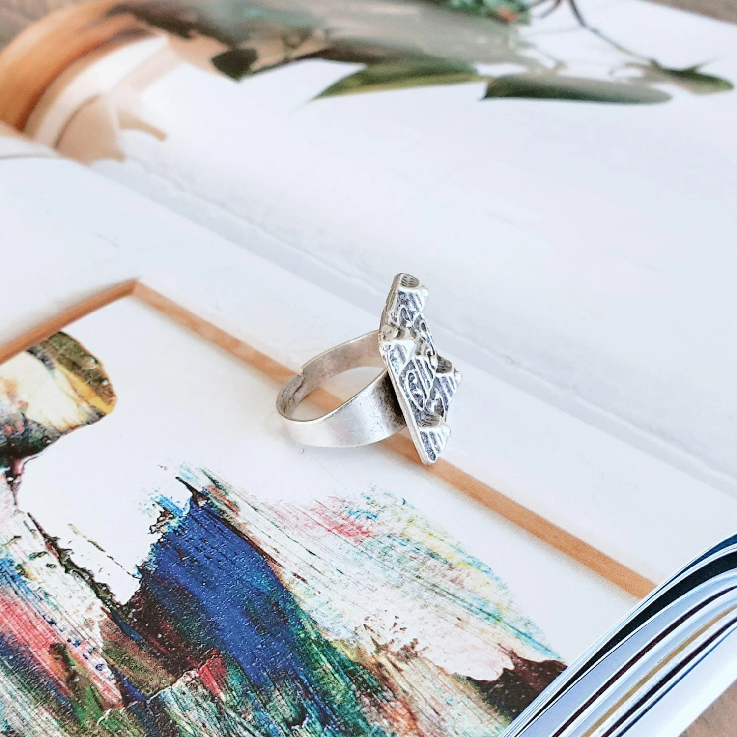 Anatolian Boho Ring - "Zeltzin" 2 Anatolian Boho Ring - "Zeltzin" - Image 2