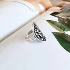 Anatolian Boho Ring - "Zambak" -Sparkle Jewelry Deals Store AnatolianRingZambakSide