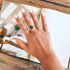 Gold Roman Medallion Ring - Sterling Silver -Sparkle Jewelry Deals Store GoldRingDisplay2 d57e121b 2781 4b58 86ed f8c903691f11