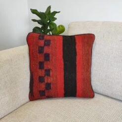 Handwoven Woollen Kilim Cushion Cover - Style 01