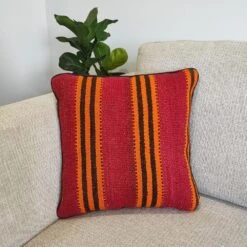 Handwoven Woollen Kilim Cushion Cover - Style 03