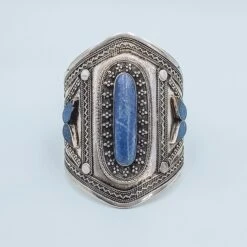 Lapis Lazuli Tribal Boho Cuff