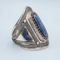 Lapis Lazuli Tribal Boho Cuff -Sparkle Jewelry Deals Store LapisTribalCuff Large1