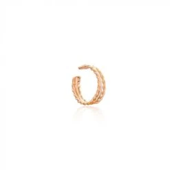 Rose Gold Ear Boho Cuff - Sterling Silver