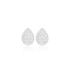 Platinum Pressed Metal Earrings - Sterling Silver