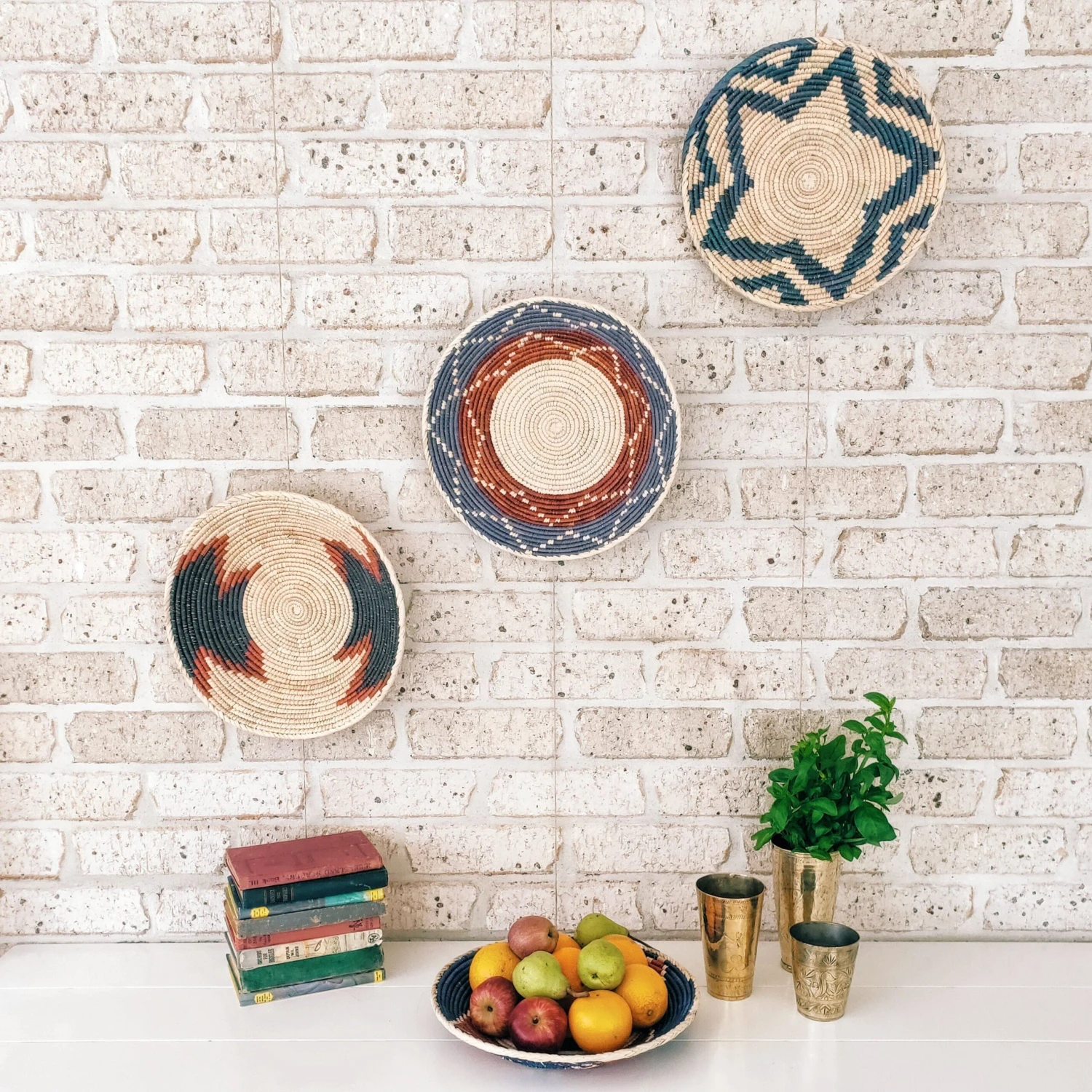 Handwoven Tribal Baskets - 3 Basket Bundle 2 Handwoven Tribal Baskets - 3 Basket Bundle - Image 2