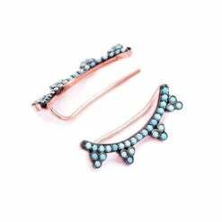 Turquoise Paradise Ear Boho Cuff - Sterling Silver -Sparkle Jewelry Deals Store Turquoise Paradise 2