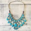 Tribal Green Stone Boho Necklace