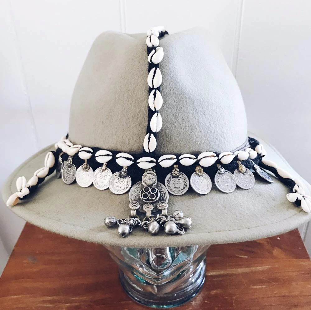 Cowrie Shell & Coins Headpiece 2 Cowrie Shell & Coins Headpiece - Image 2