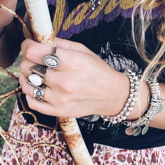 Sterling Silver Golden Goddess Ring 2 Sterling Silver Golden Goddess Ring - Image 2