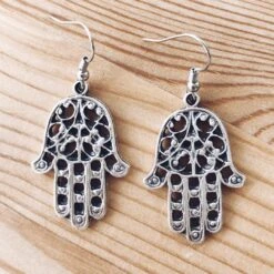 Anatolian Boho Earrings - "Hamsa"