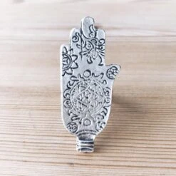 Anatolian Boho Ring - "Ornate Hamsa"
