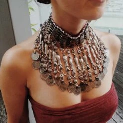 Afghan Kuchi Tribal Fish Choker -Sparkle Jewelry Deals Store kuchi fish 3 2