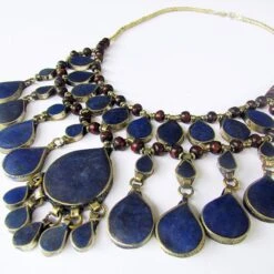 Tribal Lapis Lazuli Stone Boho Necklace -Sparkle Jewelry Deals Store lapis necklace 2 02de3021 c3df 4428 a50a 5f8c7a17a8ea